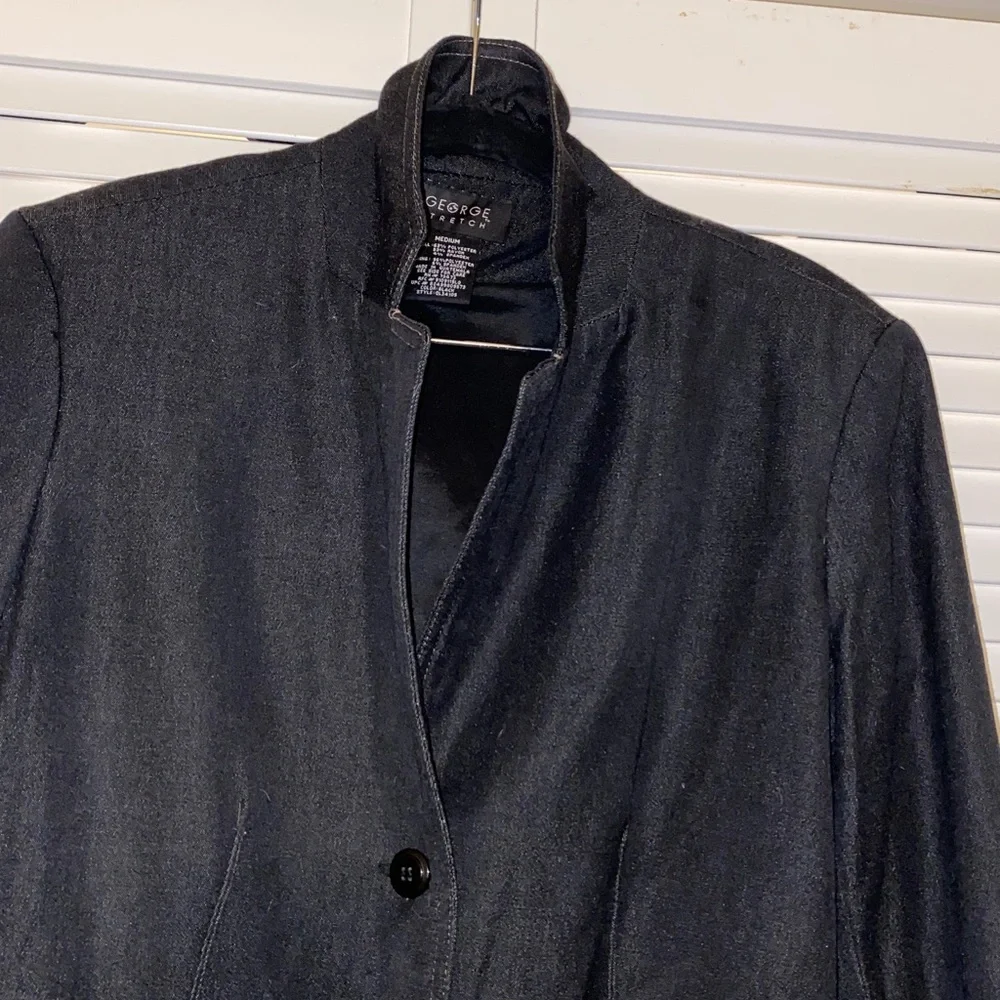 George Single Breasted Design with Two Button Front Closure Black Jacket Size M